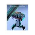 thumbnail image 2 of Car Bluetooth Fm Transmitter Car Bluetooth Mp3 Player Dual Usb Car Charger With Eq Atmosphere Light, 2 of 5