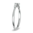 thumbnail image 2 of 10K White Gold Criss Cross Lab Grown Diamond Ring- Elegant X-Shape Statement Band for Women, F-G, 0.25 Carat TW, (Ring Size : 9), 2 of 2