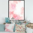 thumbnail image 2 of Abstract Splashes of Pink Flowers I 24 in x 32 in Framed Painting Canvas Art Print, by Designart, 2 of 5
