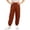 K47 Brown, variant on Children Girls Cargo Pants Elastic Waistband Solid Color Loose Fit Comfort Casual Trousers Green Size 8-9 Years