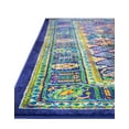 thumbnail image 6 of Unique Loom Calypso Collection Area Rug - Trinidad (2' x 6' Runner Navy Blue/Green), 6 of 7