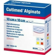 BSN Medical Cutimed Alginate Calcium Wound Dressing Compress, 5 cm x 5 cm (2 in x 2 in), Box of 10