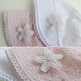 thumbnail image 6 of SPRING PARK Cute Baby Girls Boys Sun Flower Hollow White Pink Lace Princess Summer Hat Cap 5-24 Month, 6 of 6