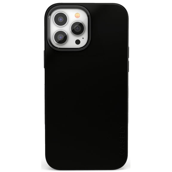 Casely iPhone 14 Pro Max Case | Black on Black Protective | Compatible with MagSafe