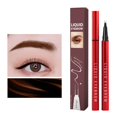 thumbnail image 1 of Fankiway Double fork Waterproof Liquid Eyebrow Pencil Three-dimensional Color Rendering without Smudging Long-lasting Coloring Sweat Proof Sweat Proof 0.6ml, 1 of 4