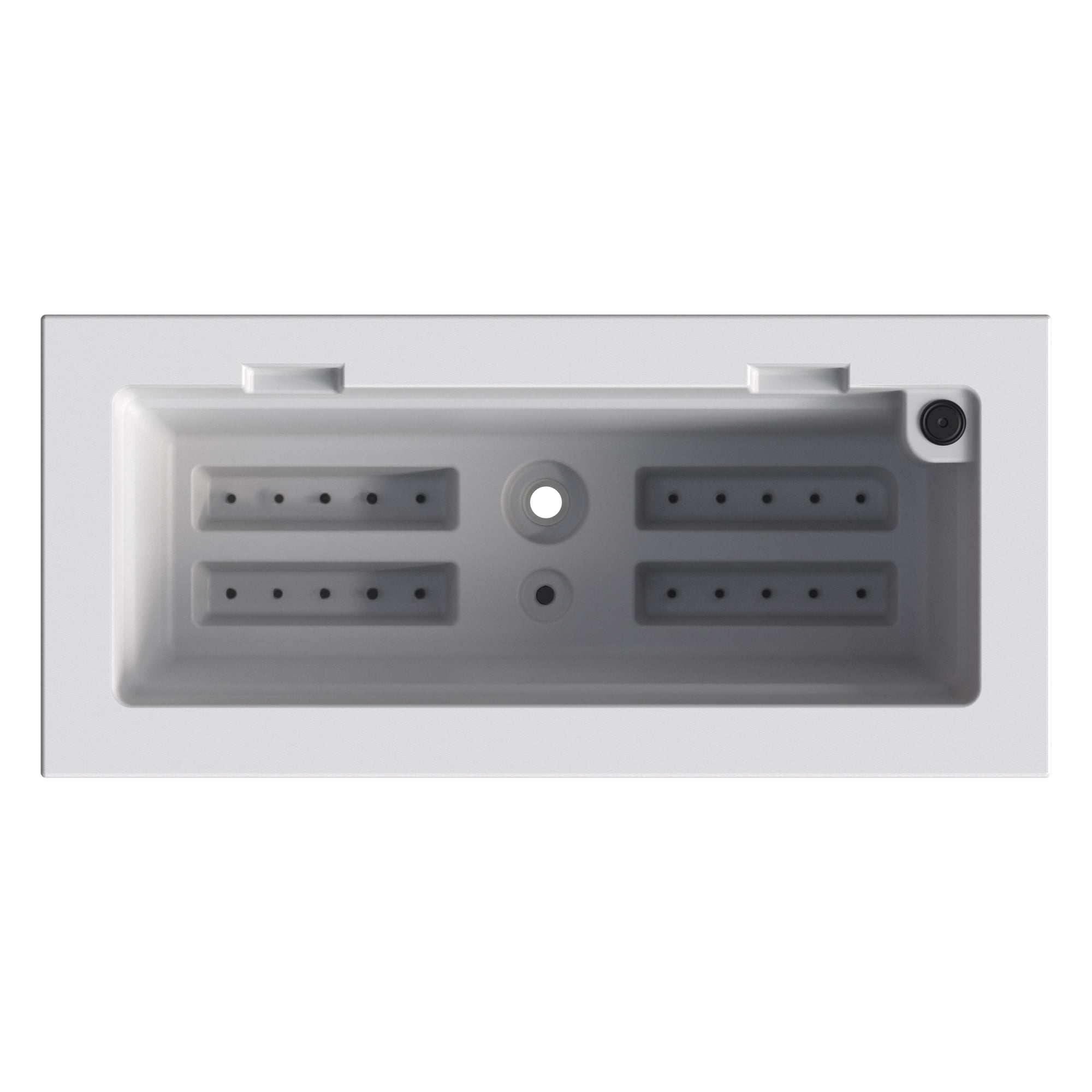 Mayne Fairfield 24" x 11" x 11" Rectangular White Self Watering Plastic Window Box Planter
