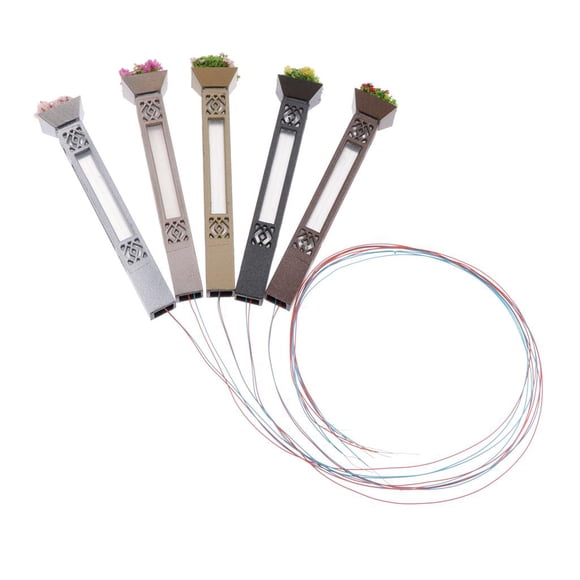 5pcs Model Railway Train Lamp Light LEDs H0 Gauge 7.3cm