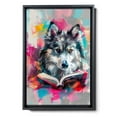 thumbnail image 2 of Hudo Finnish Lapphund Dog read Book Painting Wall Art, Cute dog Headphones - Funny Dog Canvas Poster for Kids' Room Decor Ready to Hang, 2 of 5