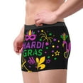 thumbnail image 4 of Kll Mardi Gras With Flamingo Men'S Cotton Boxer Briefs Underwear-X-Large, 4 of 9