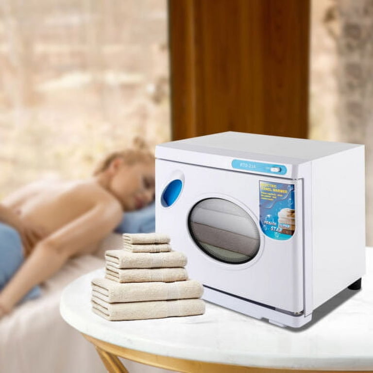 2-IN-1 23L Hot Heat Towel Warmer UV Sterilizer Cabinet for Spa