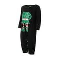 thumbnail image 3 of DuAnyozu Matching Family Pajamas Sets Christmas PJ's with Letter and Plaid Printed Long Sleeve Tee and Bottom Loungewear, 3 of 9