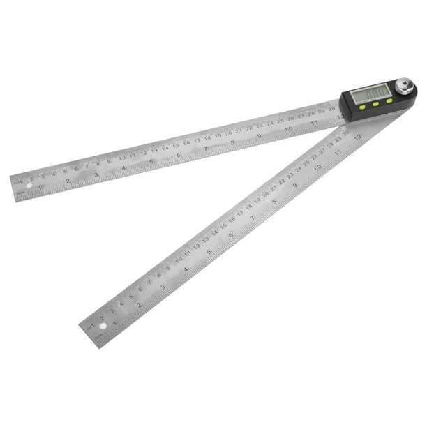 Transportador Electrónico de 300 Mm, Herramientas de Diseo de Transportadores Regla Goniómetro Digital Buscador ángulo Indicador de Inglete Pantalla LCD Material Acero Inoxidable ANGGREK Otros