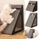 thumbnail image 2 of Triangles Shaped Cat Scratching Board with Ball Wear-resistant Cat Clawing Board for Living Room, 2 of 5