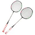 thumbnail image 3 of 2 raquetas de bádminton de aleación de hierro con bolsa de transporte y volante para entrenamiento al aire libre., 3 of 14