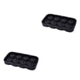 thumbnail image 1 of sweethay Ice Cube Maker DIY Creative 8-Cavity Round Ice Ball Mold Home Bar Party Negro 2Conjunto, 1 of 6
