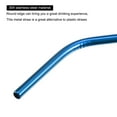 thumbnail image 3 of Reusable Metal Straws 4Pcs, Stainless Steel Bent Drinking Straw 10.5" Long for Milk Shake Beverage Juice Blue, 3 of 5