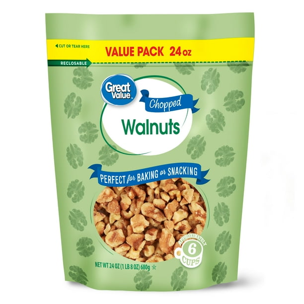 Great Value Chopped Walnuts, 24 oz
