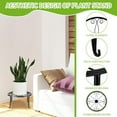 thumbnail image 3 of 3 Pack Metal Plant Stand for Outdoor Indoor Heavy Duty Flower Pot Stands Round Plant Shelf Black, 3 of 6