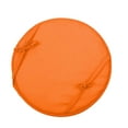 thumbnail image 1 of Round Dining Chair Cushion with Straps - Solid Color Fabric Thick Pad | Home Cloth Chair Cushion for Dining & Stool | Circular Chair Pad for Indoor & Outdoor Use | Thickened Padding for Comfort, 1 of 2