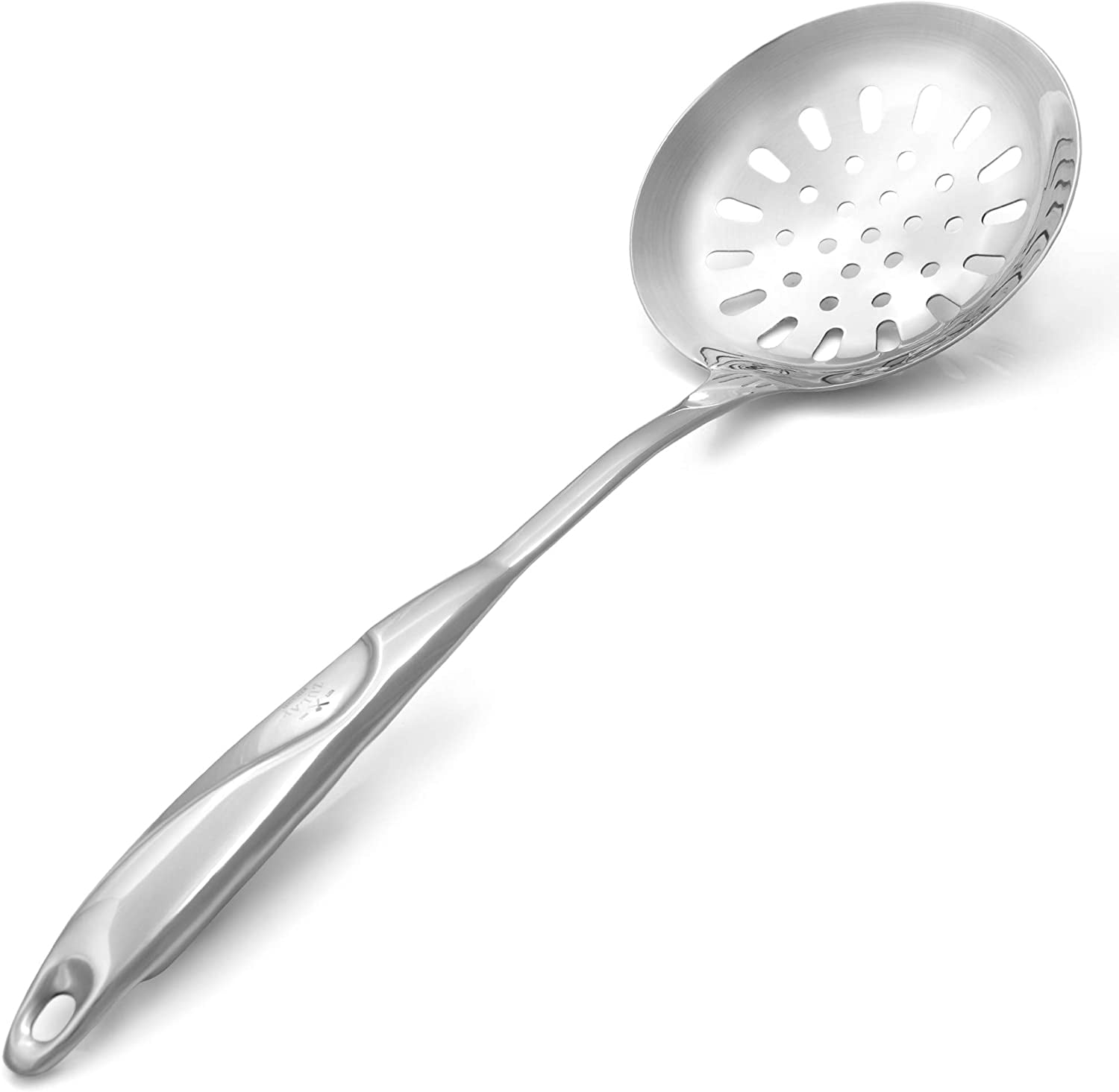 UPKOCH Stainless Steel Skimmer Slotted Spoons Colander Drain Spoon Strainer Ladle for Noodles Dumplings Hot Pot Size S 