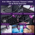 thumbnail image 7 of Handheld Vacuum Cleaner, 20000Pa Brushless Motor Cordless Car Vacuum, 10-in-1 Portable Mini Vacuum with 2 Suction Modes, Type-C Charging for Car Office Pet Hair, 7 of 7