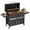 Flattop-Charcoal, variant on SIXDAY Dual Fuel Charcoal and Propane Grill Combo with Dual Lids, 12000 BTU Outdoor BBQ Grill with 2 Side Shelves for Backyard Cooking