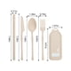 thumbnail image 3 of Aparatos de cocina, accesorios de cocina, utensilios de cocina, juego de utensilios de viaje con estuche, cucharas, tenedores y pajitas reutilizables, cubiertos portátiles para viajes, picnics, campin, 3 of 7