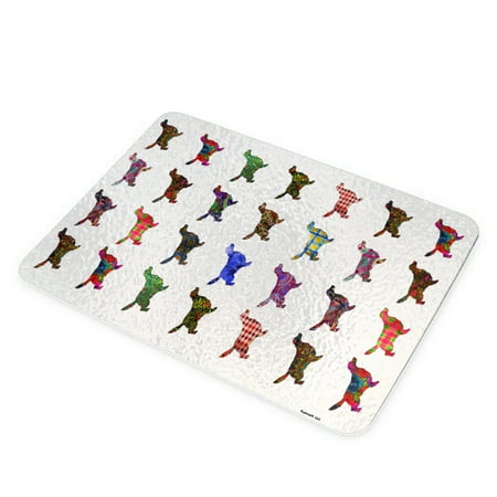 

KuzmarK Glass Cheese Cutting Board 11 x7.75 - Irish Setter Dog