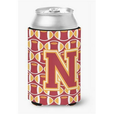 

Letter N Football Cardinal & Gold Can or Bottle Hugger