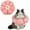 Pink flowers, variant on Cat Cone Collar,Cute Waterproof Cat Recovery Collar,Anti-Bite Lick Wound Healing Safety Elizabethan e Collar for Cats,Purple Flower All-Season Style…
