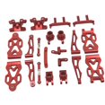 thumbnail image 4 of Accesorio de coche RC, copa trasera de Metal duradera, copa de dirección delantera para control remoto a escala 1/16 Rojo, 4 of 7