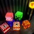 thumbnail image 2 of Steve-minecraft Light Up creeper LED Night desktop Light, juguetes luminosos, modelo de creeper, antorcha de juguete de mano y montaje en pared, regalo para niños, nuevo, 2 of 4
