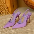 thumbnail image 3 of Bixock Casual Sandals for Women,Womens High Heels Closed Pointed Toe Ankle Strap Pumps Vintage D'Orsay Dress Party Shoes, 3 of 5