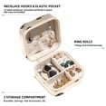 thumbnail image 2 of Dachshund Travel Portable Jewelry Organizer Box with Earring Holder, Bracelet Holder, and Necklace Organizer for Girls and Women, 2 of 6