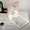Vanity Handheld Makeup Mirror with Lights, Pose 2.0 (Blush