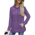 thumbnail image 7 of TEMOFON Hoodies for Women Casual Workout Fall Sweatshirt Loose Pullover Hooded Sweaters with Kangaroo Pockets, 7 of 7