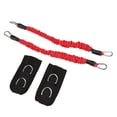 thumbnail image 3 of 2 correas de tobillo para fitness, alta elasticidad, duraderas, aumentan la fuerza muscular, mejoran la capacidad de salto, cable, correa para el tobillo, color rojo, 20 libras, 3 of 8