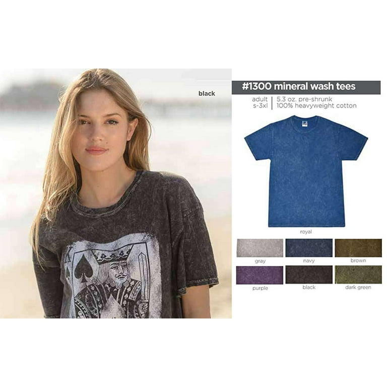 Colortone, Mineral Wash T-Shirts Adult, Men, Sizes S to 3XL, Casual