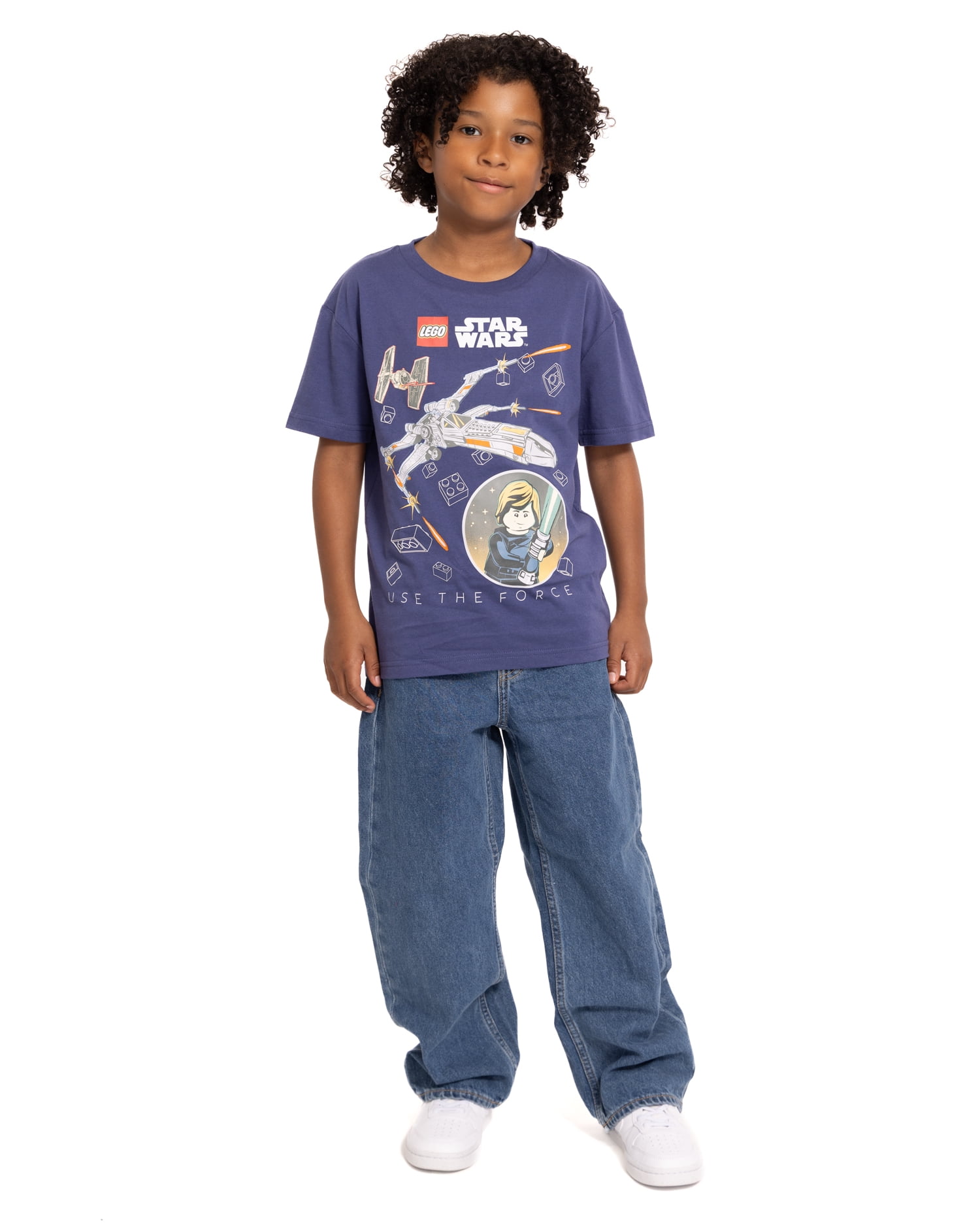 LEGO® Star Wars Boy’s Graphic Crewneck Tee with Short Sleeves, Sizes 4-18