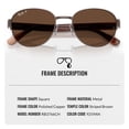 thumbnail image 3 of Ray-Ban RB3766CH CHROMANCE POLARIZED Square Shaped Sunglasses for Men & Women - Includes Official Rayban Eyewear Kit - Ideal Formal & Casual Wear Sunglasses - Brown Chromance Lens, 3 of 6