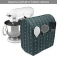 thumbnail image 2 of Teal and Yellow Stand Mixer Cover, Pattern with Vertical Abstract Ornaments Rhombus Forms and Lines, Kitchen Appliance Organizer Bag Cover with Pockets, 5 Quarts, Dark Teal Pale Yellow, by Ambesonne, 2 of 4