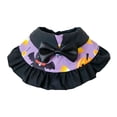 thumbnail image 2 of Oceanwell Halloween Pet Cape Collar Adjustable Cat Dog Witch Bandana With Bow Pumpkin Bat Print Decorative Ruffled Pet Neck Scarf For Cats Small Dogs, 2 of 4