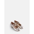 thumbnail image 2 of Wonder Nation Toddler, Little & Big Girls Double Strap Dress Shoes with Block Heels, 2 of 5