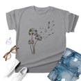 thumbnail image 4 of Lkhaha Tops For Women T-Shirts Casual Short Sleeve Loose Round Neck Printed Soft Breathable Fashion Y2K Clothes 2026 Light Gray L, 4 of 4