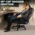 thumbnail image 4 of BOSSIN 500lbs Big and Tall Office Chair,Heavy Duty Computer Desk Chair with Adjustable Lumbar Support, 4 of 9