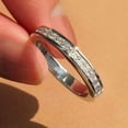thumbnail image 4 of 2Ct Princess Cut Lab-Created Diamond Eternity Wedding Band 14K White Gold Plated, 4 of 5