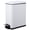 10L - White, variant on Slim Step-On Stainless Steel Trash Can Combo Set – 12 Gallon & 2.6 Gallon – Removable Inner Buckets – Soft-Close Lids – Space-Saving – Ideal for Kitchen, Bathroom, Office