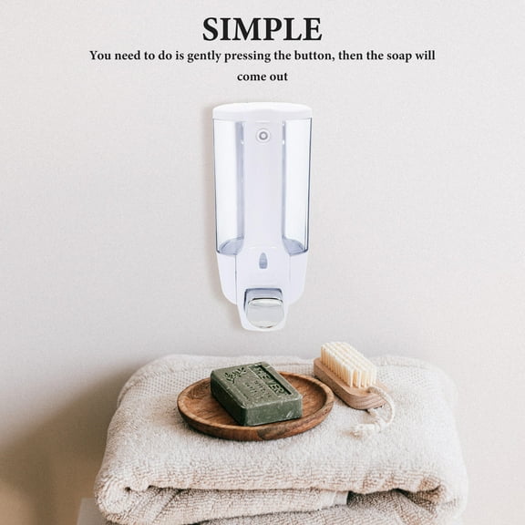 GOOHOCHY Foaming Soap Dispenser with ABS Material and NonSlip Button for Bathroom Kitchen