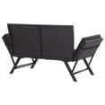 thumbnail image 4 of vidaXL Patio Bench Adjustable with Cushions for Outdoor Garden Poly Rattan, 4 of 9