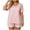 Pink, variant on Jamicy Womens Pajamas Sets Plus Size Solid Color 2 Piece Summer Soft Short Sleeve Sleepwear with Pockets V Neck Matching Lounge Set Loungewear